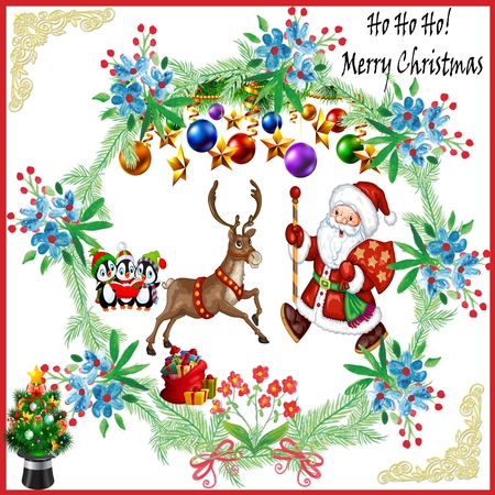 Christmas through a wreath by Hilda Mullinger