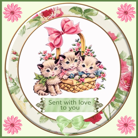 Blank Sentiment Tags Diamond and Pearls by Hilda Mullinger