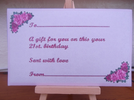 Happy Birthday 21 today money wallet by Hilda Mullinger