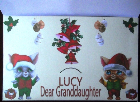 GRANDDAUGHTER GIFT ENVELOPE by Hilda Mullinger