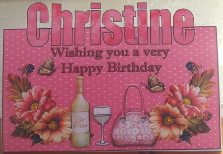 CHRISTINE Over the Edge birthday by Hilda Mullinger