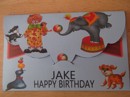Come to the Circus   Gift voucher envlope by Hilda Mullinger