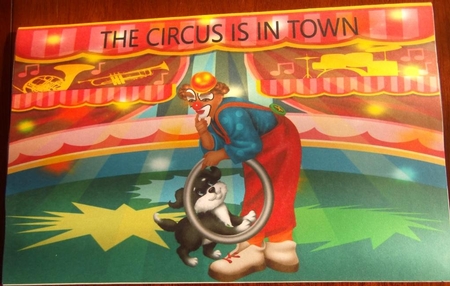 Come to the Circus   Gift voucher envlope by Hilda Mullinger