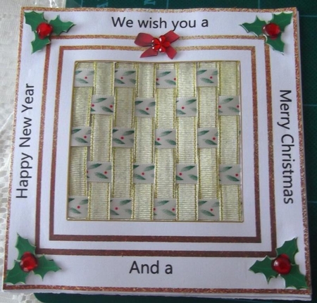 MERRY CHRISTMAS WEAVING by Hilda Mullinger