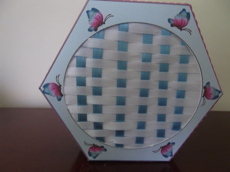 Swan Lake Gift Box Weaving by Hilda Mullinger