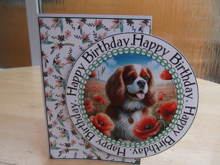 HAPPY BIRTHDAY CIRCLE OVER THE EDGE by Hilda Mullinger