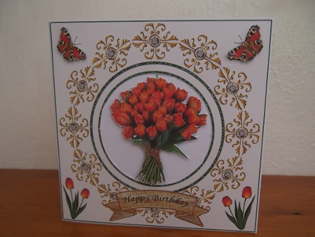 CIRCULAR  DINGLE DANGLE CARD A by Hilda Mullinger