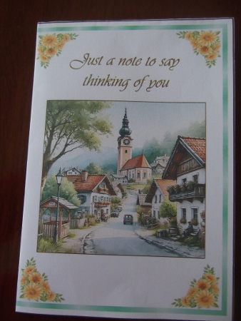NOTELET FOLDED  THE VIEW COMPLETE by Hilda Mullinger