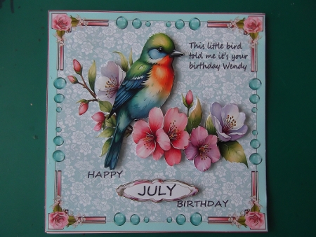 Birthday insert special date 6 by Hilda Mullinger