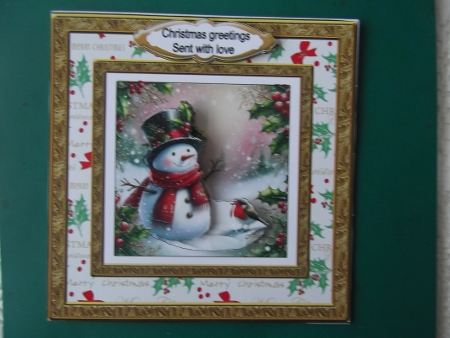 MR. SNOW AND FRIEND 1 by Hilda Mullinger