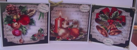 Sheet Music Christmas 8x8 Quick Topper Bumper Kit 2 by Hilda Mullinger