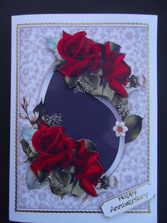 Red Roses with Special Love  by Hilda Mullinger
