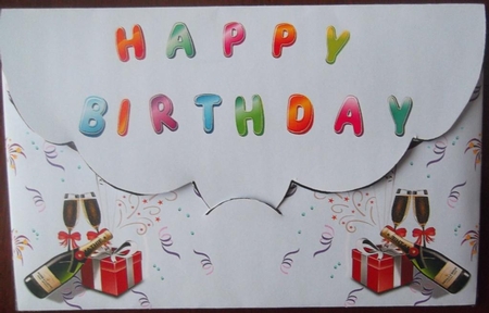Birthday envelope 1 by Hilda Mullinger