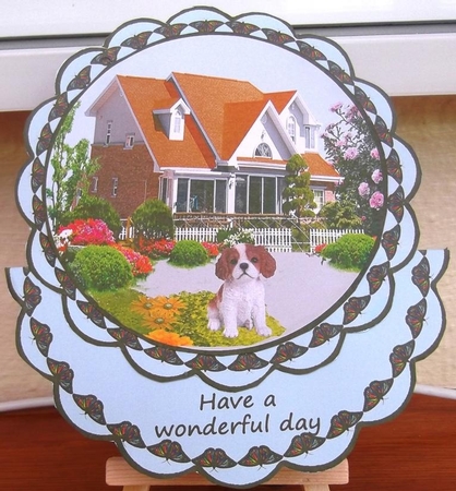 HAVE A WONDERFUL DAY ROCKER CARD by Hilda Mullinger