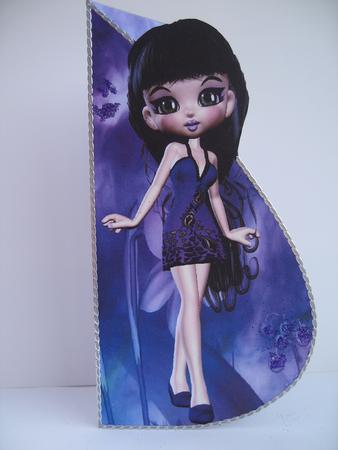 Lucy Tear Drop Card by Hilda Mullinger