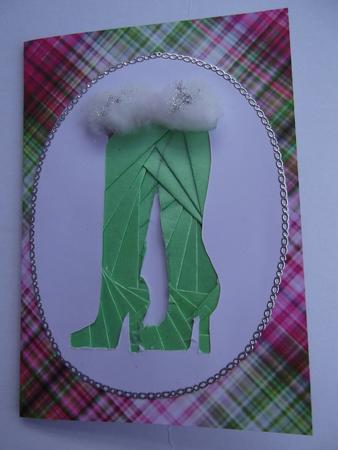 Christmas Red Ladies Boot by Hilda Mullinger