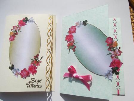 Blank Oval Toppers with Flowers & Butterflies 9 by Hilda Mullinger