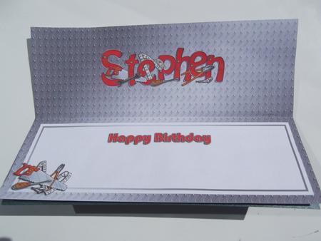 Birthday Stephen DIY Tools Matching Large Dl Insert by Hilda Mullinger
