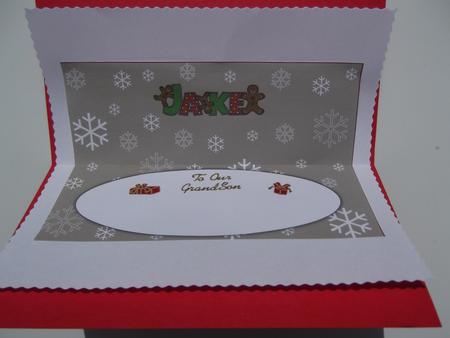 Gingerbread Men Jake Large Dl Insert by Hilda Mullinger
