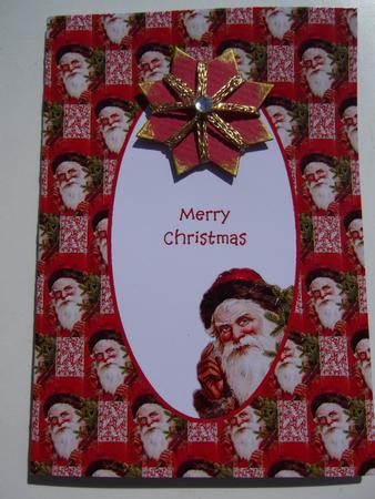 Vintage Santa Insert by Hilda Mullinger
