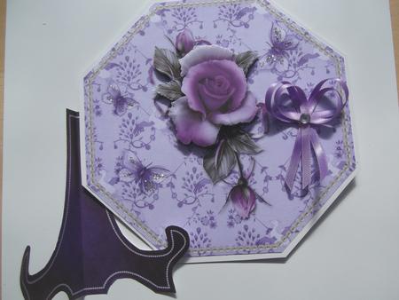 Purple Roses by Hilda Mullinger