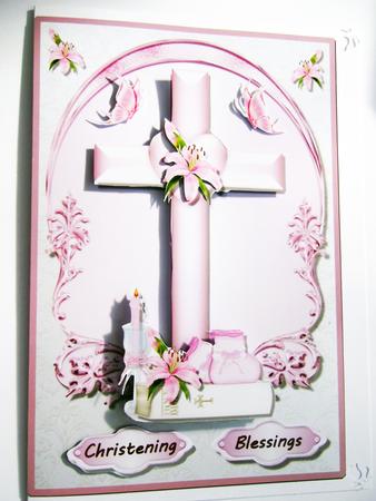 Pink Cross with Pink Lily Qs by Hilda Mullinger