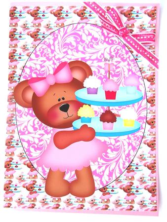Tea Time Bear Topper 3 by Hilda Mullinger