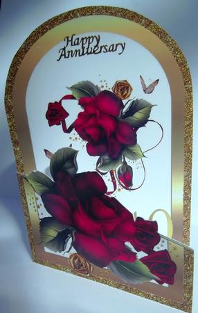 Red Rose Cutaway by Hilda Mullinger