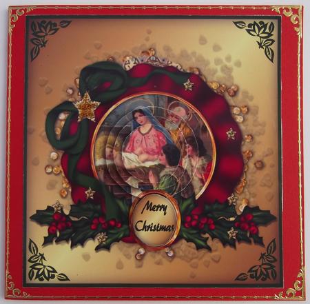 Nativity in an Ornate Frame Py by Hilda Mullinger