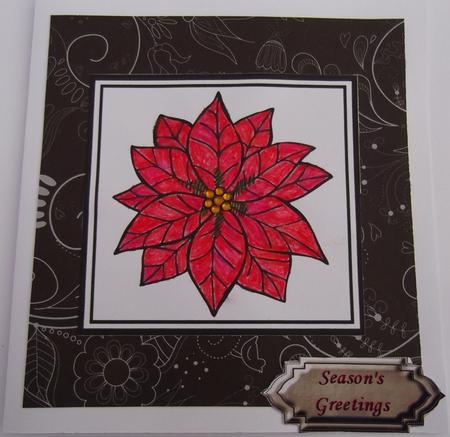 Black Floral Lace Darks A4 Backing Paper by Hilda Mullinger