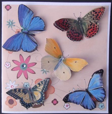 Vintage Butterflies Cut-outs by Hilda Mullinger