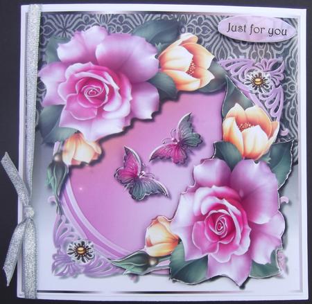 Roses & Butterfly Beauty by Hilda Mullinger