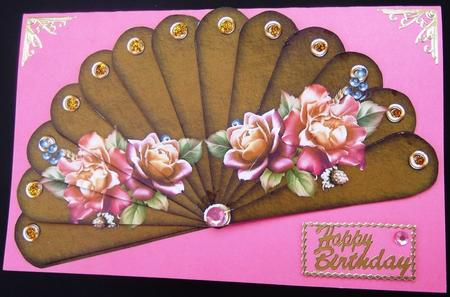 Autumn Roses - Happy Birthday - Just Because - Fan Sheet by Hilda Mullinger