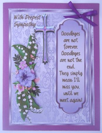 Sympathy Goodbyes Are Not Forever by Hilda Mullinger