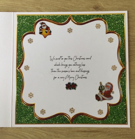 Christmas Insert With Verse by Honorscard Appleby