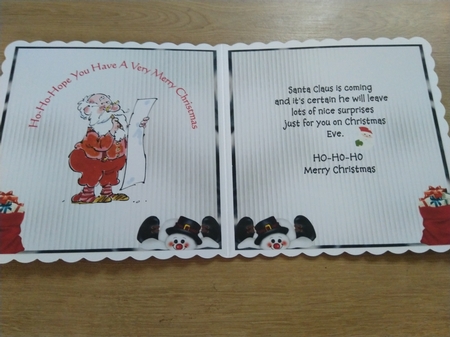 Matching insert for the design sheet - Who Who Who, Merry Christmas by Honorscard Appleby