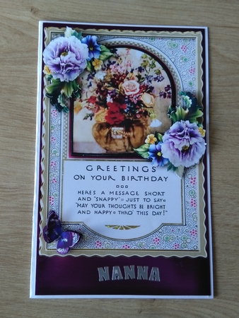 Quick Card Birthday - Vase by Honorscard Appleby