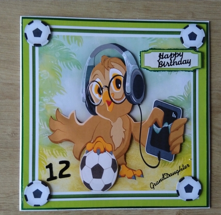 Groovy Owl on the Ball  by Honorscard Appleby
