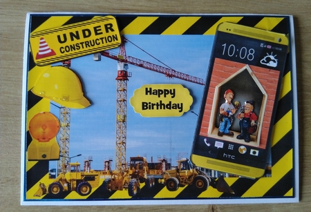 Construction Phone Card by Honorscard Appleby