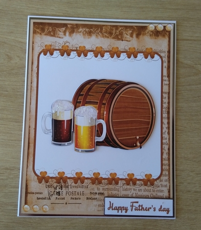 Male birthday greeting card also for Fathers day by Honorscard Appleby
