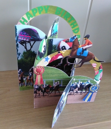 Horse Racing Cascade Stretch Card Kit by Honorscard Appleby