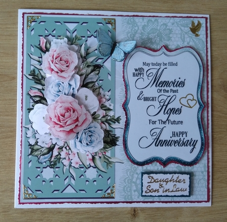 Tall Roses Anniversary 5 by Honorscard Appleby