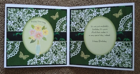 Insert for Bunch Of Flowers C by Honorscard Appleby