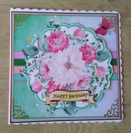 Beautiful Posy of Roses by Honorscard Appleby