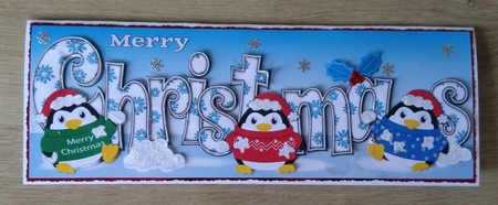 Christmas Fat Penguins CHRISTMAS large dl 2 by Honorscard Appleby