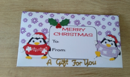 Christmas Fat Penguins Money Wallet 9 by Honorscard Appleby