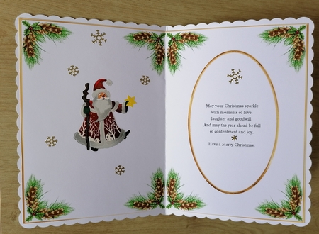 A5 Christmas Insert Verse by Honorscard Appleby
