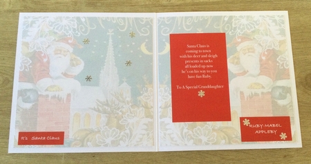 Christmas Merry & Bright Insert  by Honorscard Appleby
