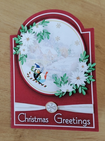 Print and Fold , Christmas Cottage 1 by Honorscard Appleby