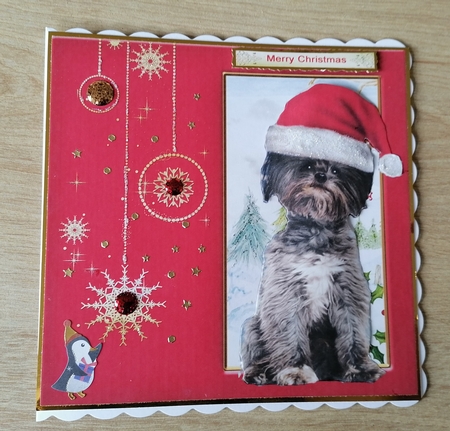 Christmas dog 3 by Honorscard Appleby